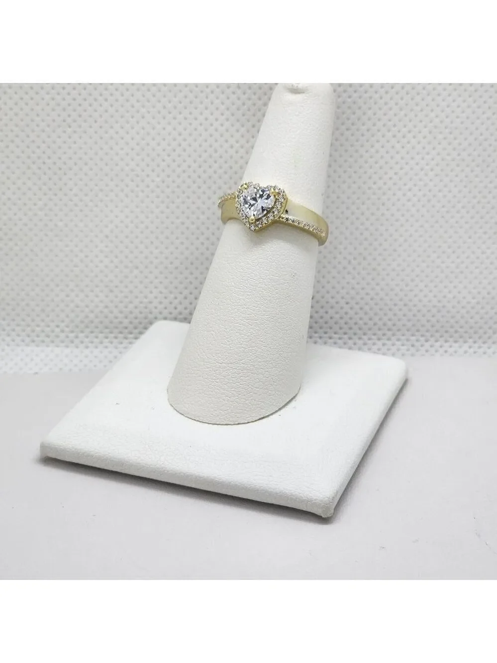 Brand New Sterling Silver 925 Heart Gemstone Ring